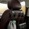 2 PCS Car Seat Hooks, 2-in-1 Leather Purse & Phone