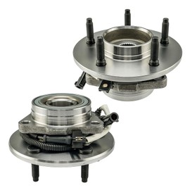KAX 515010 Pair Front Wheel Hub Bearing Compatible with 1997-2000 Ford F-150 4.2L 4WD,5 Lug W/ABS