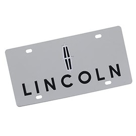 Eurosport Daytona Dual Logo License Plate for Lincoln (Chrome)