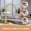 APPASO Gold Kitchen Faucet with Soap Dispenser, Brushed Gold 2