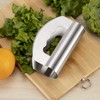 Salad Knife Chopper with Protective Cover - Stainless Steel Salad
