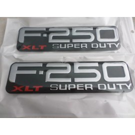 Ford Wallsmart NEW Ford F-250 XLT Super Duty Nameplate Logo F81Z-16720-RA Emblem  Decal Set