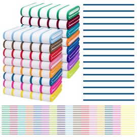 Redbaker 16 Packs 28 x 59 Inches Oversized Stripes Beach Towel Bulk Extra Large Pool Towels Set Microfiber Quick Dry Swim Towel Blanket for Women Men Adult Bath Travel(Classic Color)