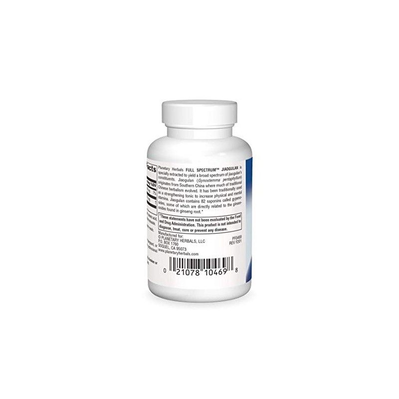 Planetary Herbals Full Spectrum Jiaogulan Tablets, 60 Count