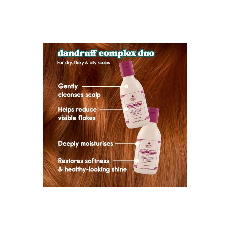 Nature Spell Dandruff Complex Travel Size Duo, Shampoo & Conditioner