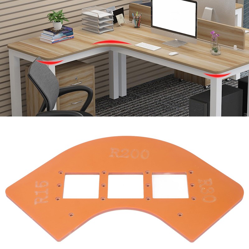 Rounded Corner Template Set for Woodworking Router Radius Jig with