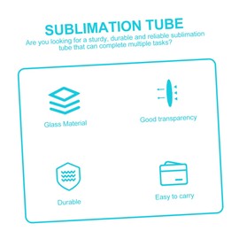 CIYODO 2pcs Iodine Sublimation Tube Iodine Equipment for Physical Experiments Chemistry Teaching and Research Use Random Style