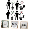 Zerodeko Adhesivos De Pared De Alerta Para Inodoro 2 Unids
