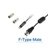 CHHLIUT Universal FM Radio Dipole Antenna Screw F Male Plug