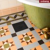 WEBANG 6 Inch Square Shower Drain Black Floor Drain with