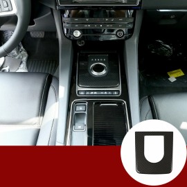 carmotion88 ABS Fiber Car Gear Shift Frame Trim Accessories Kit For Jaguar F-PACE XE 2016-18