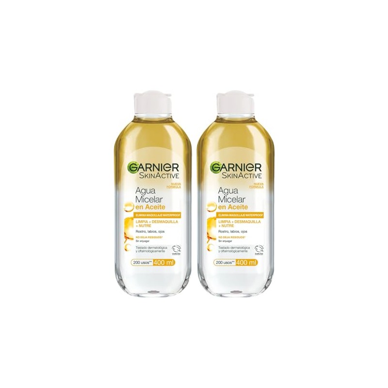 Garnier Skin Naturals Face Agua Micelar en Aceite 400ml, 2