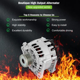 SCITOO Alternator for 11258 1145811567 Alternators Fit for Nissan for Altima 2007-2009 for Nissan for Sentra 2007-2009 11258 11458 11567 23100-JA02A 23100-JA02B 11258N