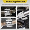 ZEHCLP 2 Pcs 3.5 inch Exhaust Clamp 3 1/2 Butt