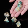 ORUZA DND Dice Set 7 Pieces Resin Polyhedral D&D Dice