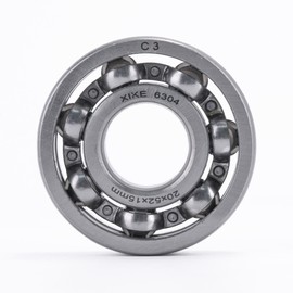 XiKe 1 x 6304 C3 ball bearing, 20 x 52 x 15 mm, open construction and chrome steel, suitable for DIY, car, motorcycle, ATV, transmission, engine, CNC, industry, agriculture and garden tools.