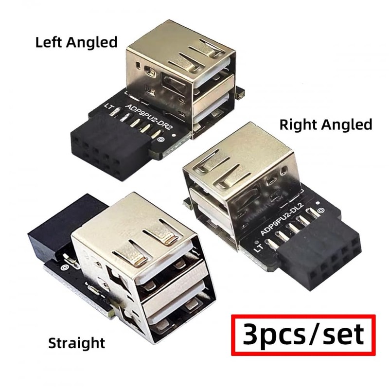 CY -3pcs/set 9pin 10pin Motherboard Front Panel Header Female to