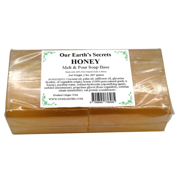Honey - 2 Pound Melt and Pour Soap Base -