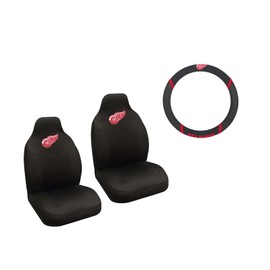 MULTI_B Detroit Redwings 2 Seat Covers and Wheelcover with