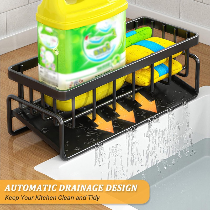huipinghu Kitchen Sink Caddy Storage & Organisation, Sink Tidy, Accessories-Stainless