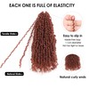 Yanky Twist Crochet Hair (8+10+12 inch)*3,Total 9 packs,Ginger Red,Pre-Looped Yankee