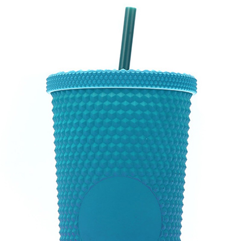 710ML/24OZ Large Capacity Water Cup Fully Studded Matte Tumbler Reusable