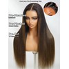 UNICE Yaki Straight 13x4 Lace Front Wigs Human Hair with