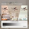 NKPU 52inch Ceiling Fans with Lights, Low Profile Ceiling Fan