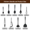 MAXCOOK Silicone Black Cooking Utensil Set, 9 Pieces kitchen Utensil