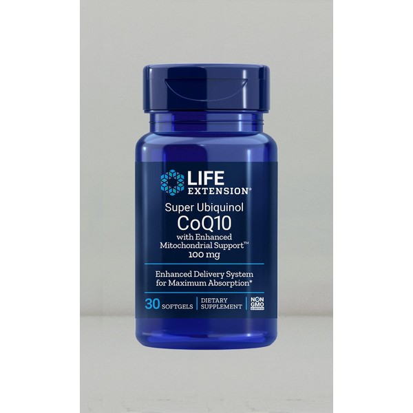 Super Ubiquinol CoQ10 with Enhanced Mitochondrial Support, 30 softgels 100 mg