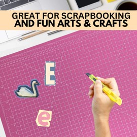 ARTIST'S BEST 18" x 24" Pink Self Healing Cutting Mat | Rotary Cutting Sewing Mat for Craft, Fabric, Scrapbooking, Sewing