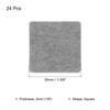 QUARKZMAN 24 Stück Filzgleiter Selbstklebend 35 mm Quadratische Möbelgleiter Filzgleiter