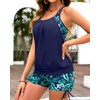 Holipick - Traje de baño tankini de dos piezas con