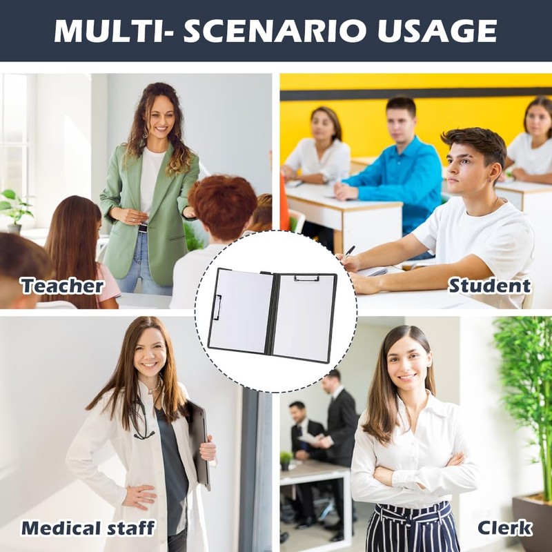 Clipboard A4, Premium Clipboard Folder with Lid, Foldover Clip Boards