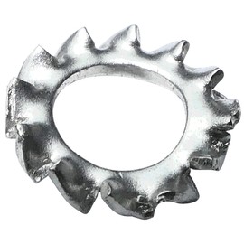 AERZETIX - C48812 – Set of 100 Serrated Washers – Toothed Washers – Washers – Locking Washer – M4 – Made of A2 Stainless Steel – DIN 6798