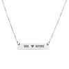 Soul Sisters Necklaces for Best Friends, Sisters Bar Necklace, Stainless