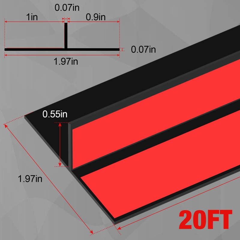 Door Draft Stopper for Side of Door Frame 1.97 in
