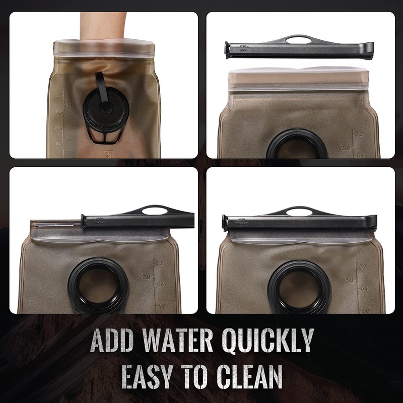 Hydration Bladder 2L/3L, Hydration Backpack BPA Free & Tasteless Hydration