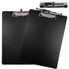 Pack of 2 A4 Black Clipboard with Pen Holder, Writing