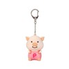 Naito Design Laboratory Puuton Keychain Mascot Pink Sitting 44418