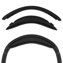 Geekria Protein Leather Headband Pad Compatible with Bose SoundLink AE2, QC25 Headphones, Replacement Band Repair Part (Black)