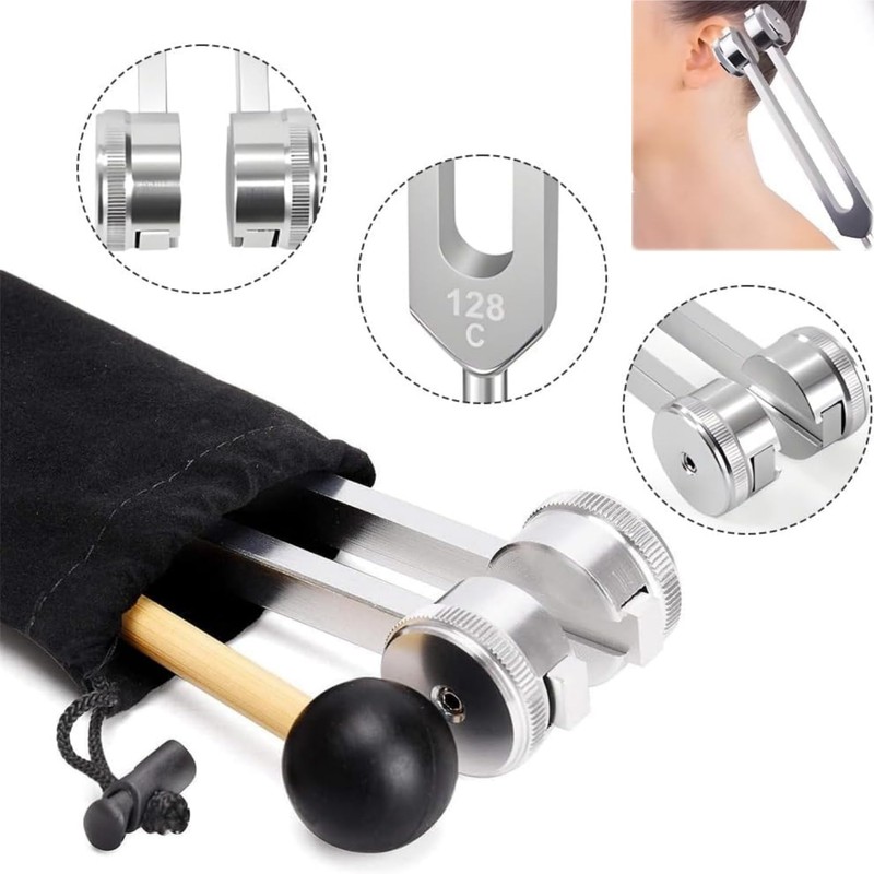 128 Hz Tuning Fork, Tuning Fork for Healing Chakra Set,