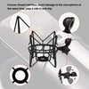 Bstinay Anti-Vibration Recording Microphone Shock Mount Suspension Holder for Newman