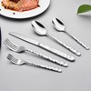 60 Piece Silverware Set for 12, Food-Grade Stainless Steel Utensils