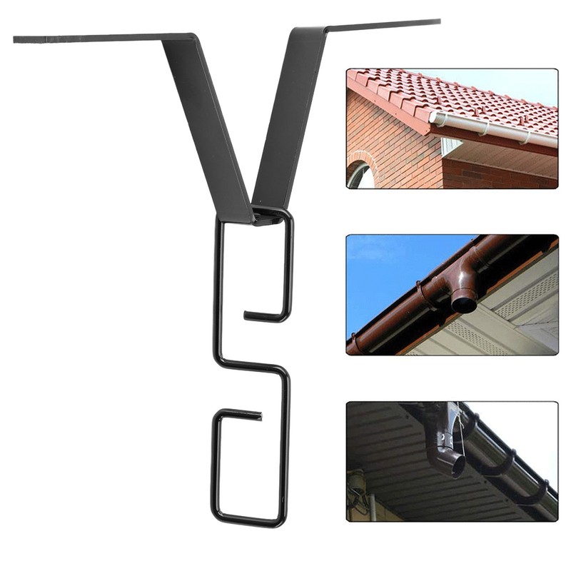 Gutter Clip for Rain Chain Iron V Shaped Drain Pipe