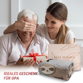 Niyewsor Grandpa Gift Birthday, Flannel Blanket, Fluffy Gifts for Grandpa from Grandson, Birthday Gift for Grandpa, Best Grandpa Gifts, Christmas (157 x 132 cm)