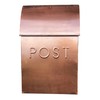 NACH Milano Pointed Rustic Metal Mailbox, Powder Coated Finish Black
