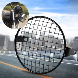 VGEBY 6.3" Universal Motorcycle Metal Mesh Grill Headlight Mesh Protector Guard Cover