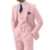 Herringbone Tweed 3 Piece Mens Suits Wool Blend Formal Party