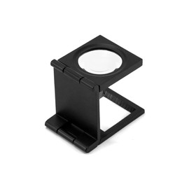 QWORK® Folding Loupe Magnifier, 10x Magnifier Magnifying Glass with Scale, for Seniors Reading, Soldering, Inspection, Jewelry, Exploring, 3 Piece